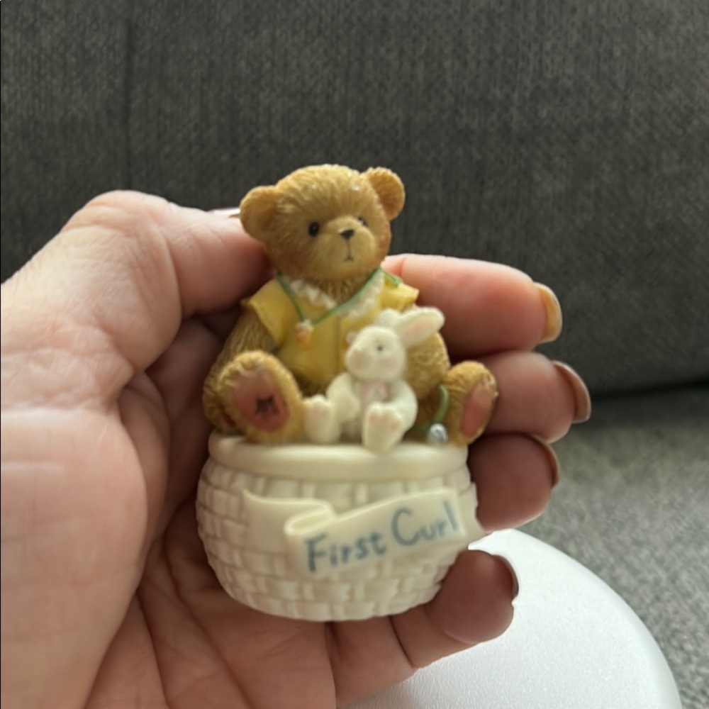 🧸 Teddy Bear First Curl Keepsake Box - Picture 6 of 8